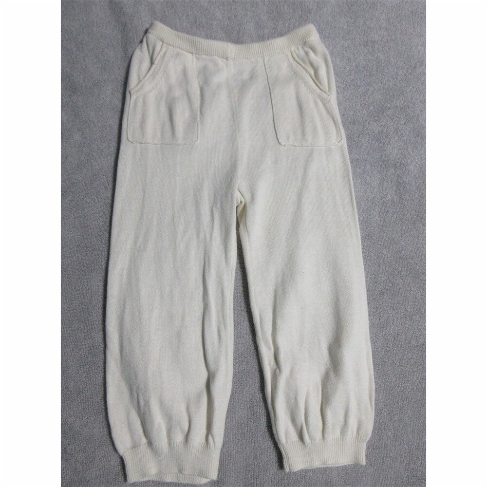babyGap Baby Girls Jogger Pants Ivory Cream Pockets Size 18-24 Months